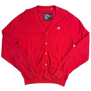 Play Cloths Cardigan Sweater Running Jack Logo Our Gang 1977 Red Men’s Size XL